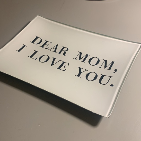 White Rectangular Tray with Black Text - Picture 4 of 4